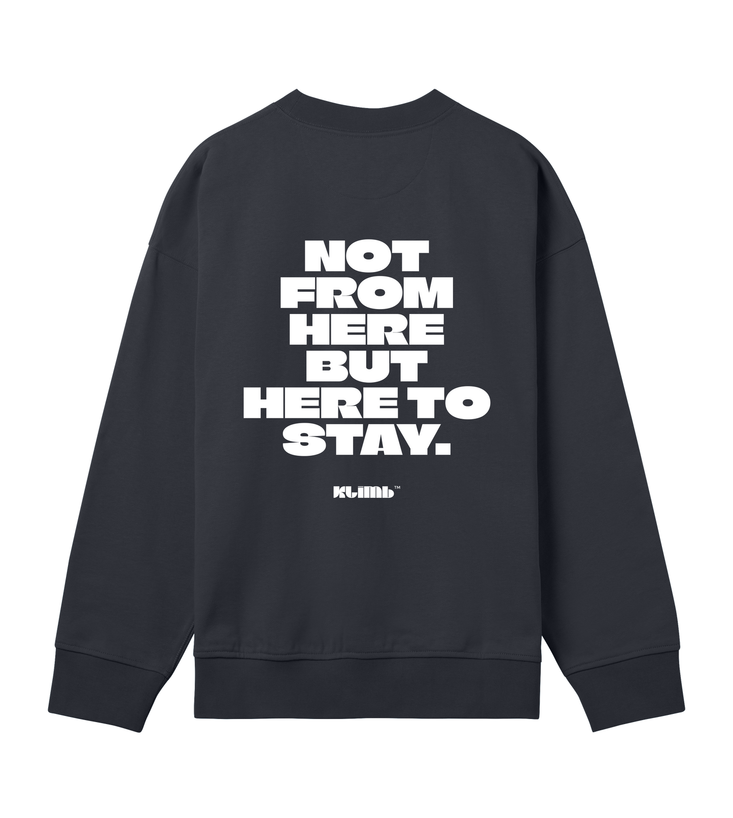 KLIMB Black Crewneck - Not From Here