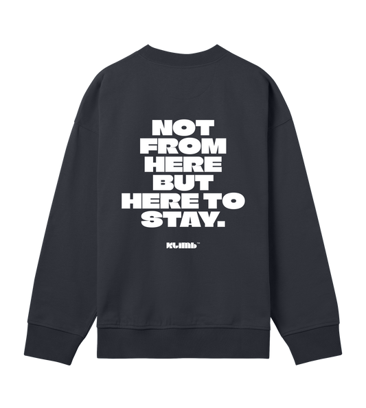 KLIMB Black Crewneck - Not From Here